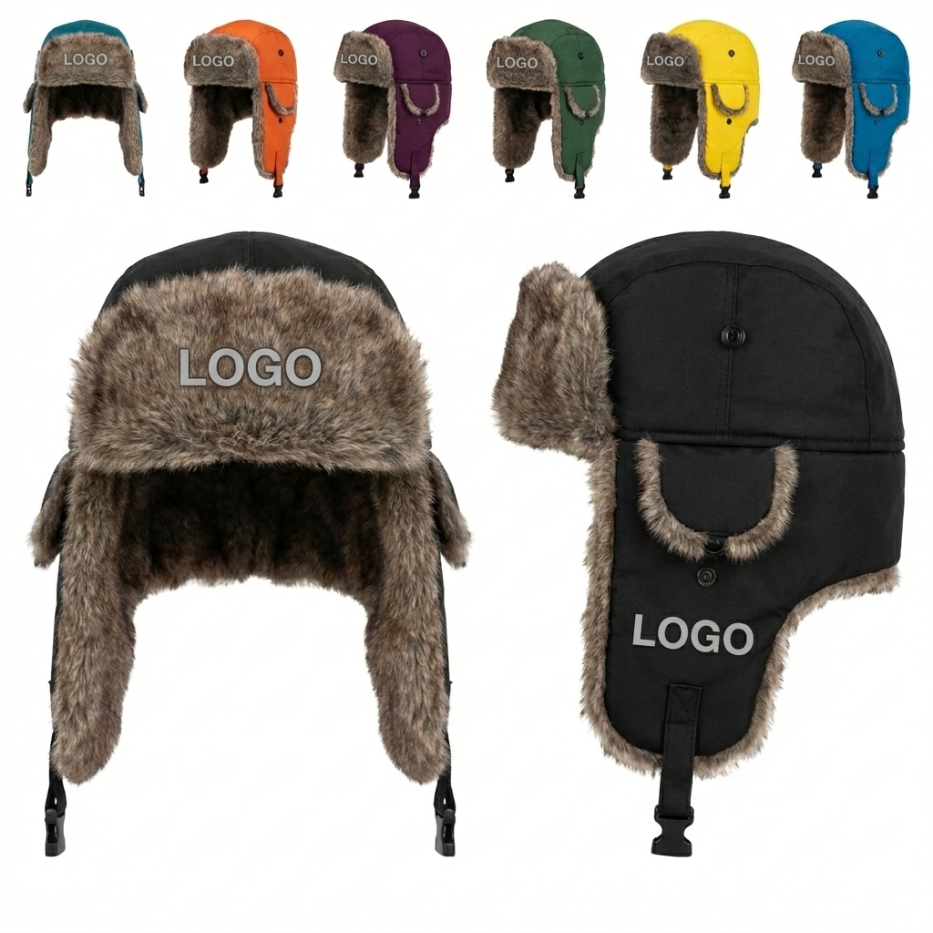 Adjustable Bomber-Style Winter Catcher Hat