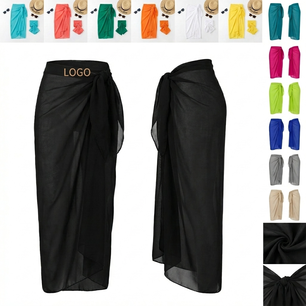 Versatile Beach Wrap Skirt in Assorted Colors