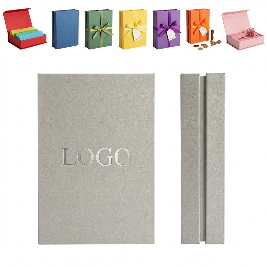 Collapsible Magnetic Closure Gift Box for Presents 10x8x3 Inches
