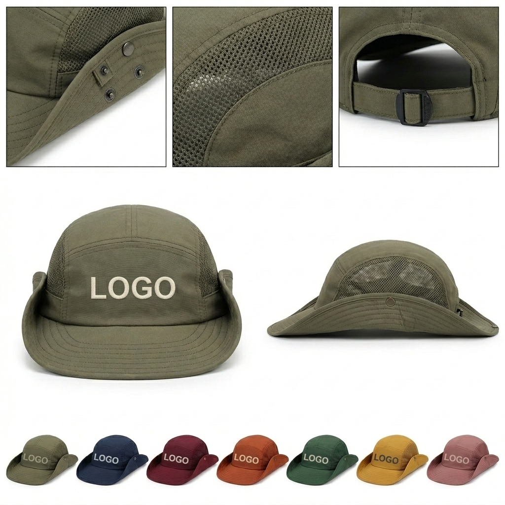 Foldable Brim Quick-Dry UPF 50+ Sun Hat for Travel & Outdoor