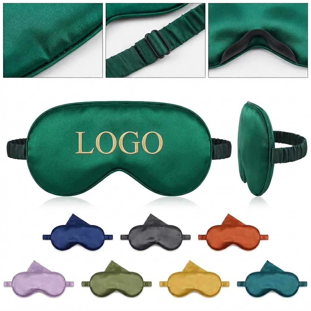 Luxury Double-Sided Satin Silk Sleep Mask for Blissful Rest