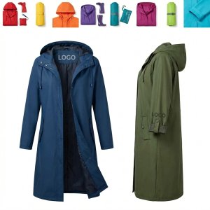 MODERN MATTE WATERPROOF HOODED RAINCOAT FOR MEN AND WOMEN