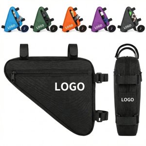 Reflective Triangle Frame Bag with Mesh Pockets
