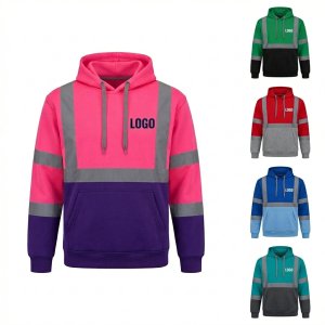 Professional-Grade Reflective Winter Hooded Sweatshirt