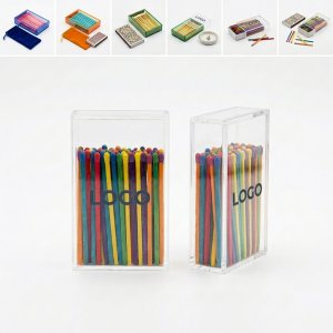 Clear Acrylic Matchbox Organizer with Safety Matches