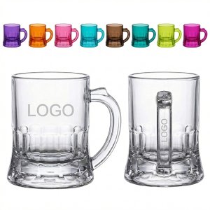 1oz Colorful Glass Mug Shot Glasses for Parties & Celebrations