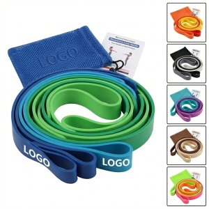 5-Level Resistance Band Set with Carry Bag - Color-Coded, Odor-Free